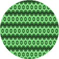 thumbnail image 1 of Ahgly Tapis Rond Lavable en Machine Intérieur Transitionnel Vert Émeraude Profond, 8 Pieds Rond, 1 of 7