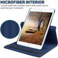 thumbnail image 4 of Étui Pivotant à Rotation à 360° pour Apple iPad Pro 13 Pouces 2024, Support à Angles Multiples, Couverture en Cuir PU, Réveil Automatique avec Sangle Élastique de Protection - Bleu, 4 of 5