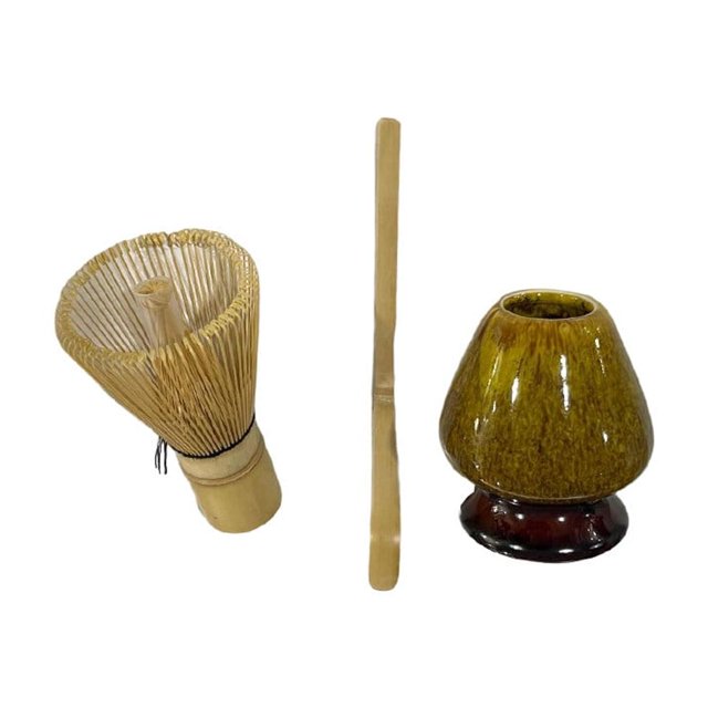Xingzhi Matcha Set Ceramic Bowl Tea Sets Beverage Shop Tea-making Tools Gifts yellow