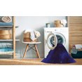 thumbnail image 2 of Ahgly Company Machine Washable Indoor Square Transitional Purple Amethyst Purple Area Rugs, 5' Square, 2 of 7