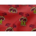 thumbnail image 4 of oneOone Viscose Jersey Fabric Bird & Mushroom Block Printed Fabric 1 Yard 60 Inch Wide, 4 of 4