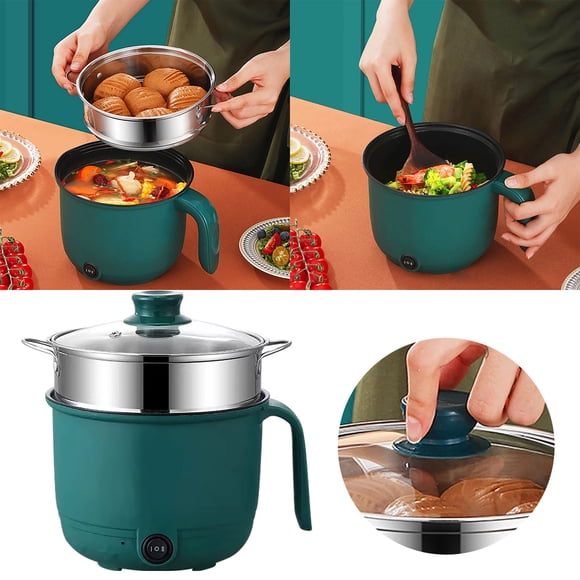 1.5L Mini Rice Cooker Multifunctional Home Cooking Pot Non Stick Material Stockpot Utility Pan For Kitchen Stainless Steel Fry Pans Large Wok T Fall Steel Pans for Cooking Steel Cooking Pans with Lids