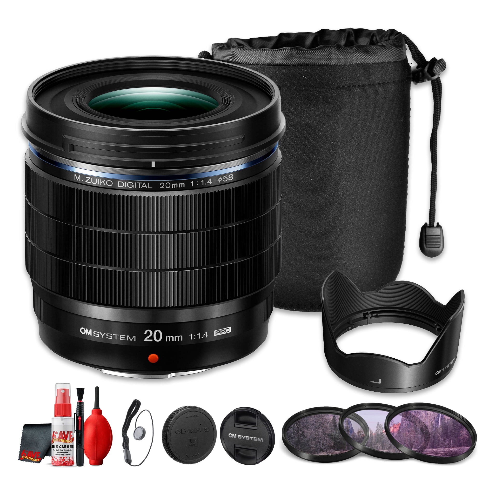 OM SYSTEM M.Zuiko Digital ED 20mm f/1.4 PRO Lens for Micro Four
