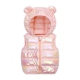 thumbnail image 2 of Cowsor Doudoune Sans Manches pour Filles, Hiver, Chaude, à Fermeture Éclair, à Capuche, Veste d'Extérieur, 2 of 7