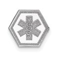 thumbnail image 1 of Pendentif en Or Blanc 14K Non Émaillé pour Bijoux Médicaux, 1 of 2