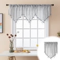 thumbnail image 1 of Meitianfacai Solid Color Short Curtains - Household Triangular Valance Curtains, Through Rod Style for Easy Installation, Suitable for Windows, Kitchens, and Bathrooms, 1 of 9