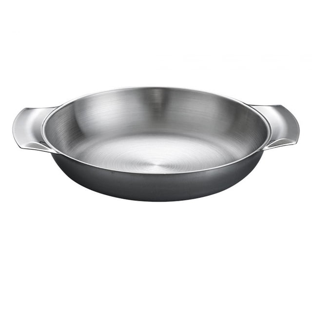 simhoa Stainless Steel Cooking Pot Household Seafood Pan for Kitchen Picnic Camping 18cm