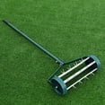 thumbnail image 1 of Gymax Rolling Garden Lawn Aerator Roller Home Grass Steel Handle, 1 of 10