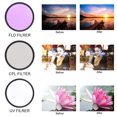 thumbnail image 4 of 3 pcs 67mm UV CPL FLD Camera Filters Kit for Canon / Nikon DSLR Cameras, 4 of 14