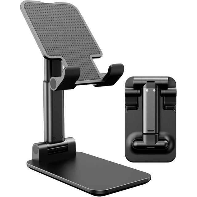 Autocel - Support de Téléphone Pliable avec Surface Antidérapante, Noir