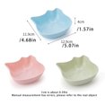 thumbnail image 3 of Bol d'Alimentation pour Animaux de Compagnie Mignon Fond Uni Anti-corrosif Remplacement Anti-corrosif Lavable Lisse Inodore Support de Collation Accessoires Vert, 3 of 9