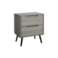 thumbnail image 1 of Monarch Specialties Accent Table, Side Table, End, Storage Drawer, Nightstand, Bedroom, Living Room, White Laminate, Modern, Contemporary, 1 of 3