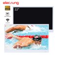 thumbnail image 1 of Elecsung 22" Smart White Waterproof Bathroom TV with WiFi & ATSC Tuner, IP66 LED Shower Television, Wall Mount Smart TV, 1 of 8