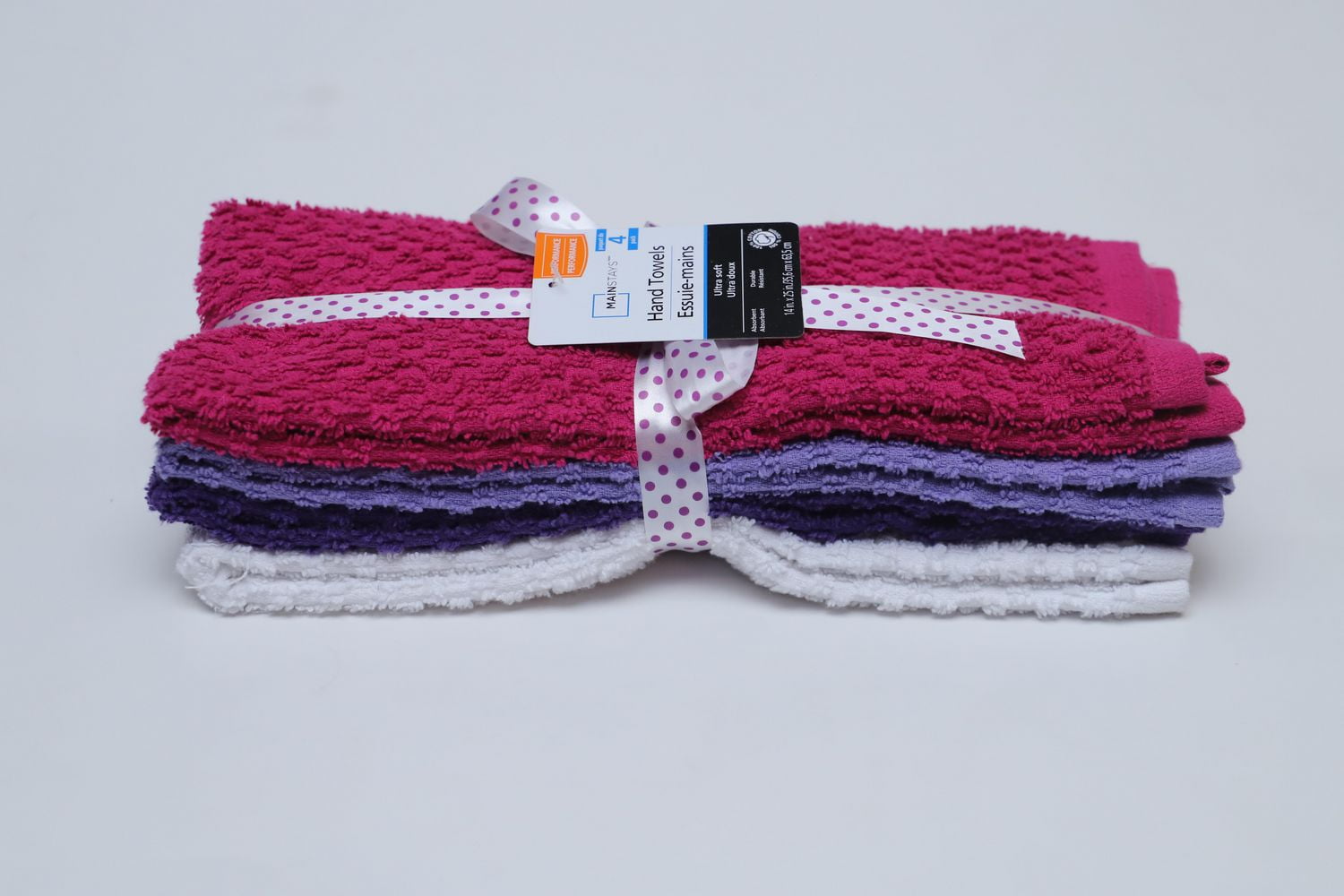 4pk Hand Towel - Assorted