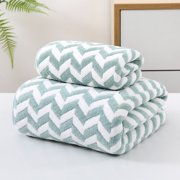 Wzzjkit Bath Towel Set Soft Linen 2PCS Towel Set 1 Bath Towel 1 Washcloth Towels for Bathroom Towel Set for Adults-Highly Absorbent and Towel Set Towel Set