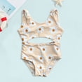 thumbnail image 1 of Maillot de Bain Fille Beige une Pièce Ado Séchage Rapide Maillot de Bain Fille 12 m, 1 of 4