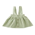 thumbnail image 1 of Toddler Baby Girl Suspender Skirt  Cute Adjustable Strap Button Front Overall Skirt, 1 of 7