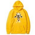 thumbnail image 1 of T-shirt à Manches Longues pour Femmes, Décontracté, Col Rond, Manches Longues, Imprimé Girafe, Chandail à Capuchon Ample, 1 of 2