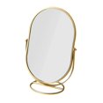 thumbnail image 1 of Desktop Stand Mirror Desktop Standing Mirror Vanity Round Mirror Rotating Modern Dressing Table Mirror for Dormitory Dresser Golden, 1 of 8