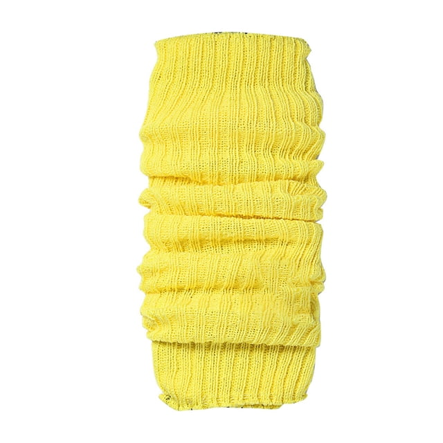 Kcodviy Warm Foot Covers for Leg Warmers for Dance Women Solid Color Party Leg Warmers for Women Thigh High Socks Neon Boot Leg Warmers for Women Colored Knitted Leg Warmers