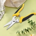 thumbnail image 1 of Professional Garden Shears | Heavy-Duty Stainless Steel Pruning Scissors | 7.87" Multi-Purpose Cutting Tool | Non-Slip Ergonomic Handle | Spring-Loaded Auto-Return | Lock Design | 170g Workshop, 1 of 6