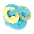 thumbnail image 1 of Nûby Charms™ Pacifier & Teether, 100% Soft Silicone - Aqua, for Newborn+, 1 of 3