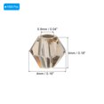 thumbnail image 2 of Uxcell 1600Pcs 4mm Bicone Glass Beads Small Faceted Grey, 2 of 6