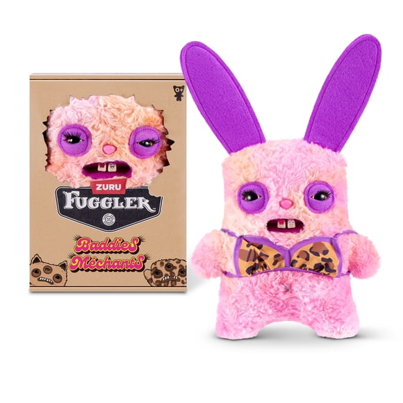 Fuggler Baddies Fuggs 9 Inch (Rabid Rabbit) by ZURU - Ugly Monster Plush for All Ages