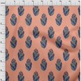 thumbnail image 3 of oneOone Polyester Lycra Fabric Leaves & Floral Block Print Fabric BTY 56 Inch Wide, 3 of 4