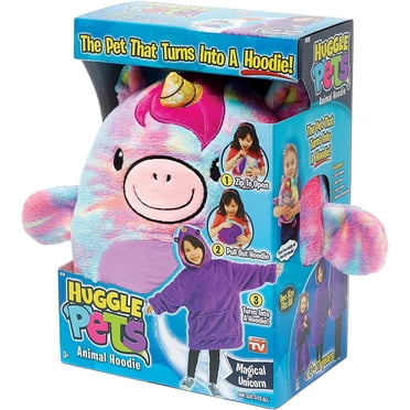 Huggle Pets Rainbow Unicorn Animal Hoodie
