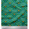 thumbnail image 1 of Soimoi Poly Georgette Fabric Scales Geometric Print Fabric by the Yard 42 Inch Wide, 1 of 3