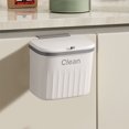 thumbnail image 1 of TIMIFIS Rubbish Bin Kitchen Waste Bin Wall-Mounted Suitable for Household Bathroom Kitchen Bedroom with Lid Waste Basket Kitchen Waste Special Storage Bin Cleaning Supplies, 1 of 8