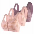 thumbnail image 1 of RKSTN 2PC Push up Bra for Women Comfortable Lace Breathable Floral Printed Bra No Rims Full Figure Underwire Plus Size Bra for Large Bust, 1 of 8