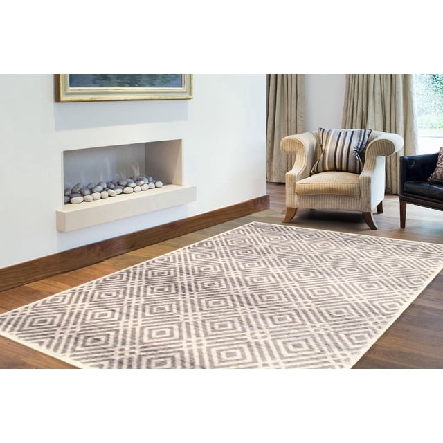 Tapis d'Interieur ECARPET Géométrique pour Salon Collection Ember