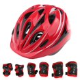 thumbnail image 1 of Kids Sports Protective Gear Set, 7Pcs ( Knee Elbow Wrist Pads) Red, 1 of 8