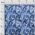 thumbnail image 2 of oneOone Cotton Silk Medium Blue Fabric Abstract Craft Projects Decor Fabric Printed By The Yard 42 Inch Wide, 2 of 4
