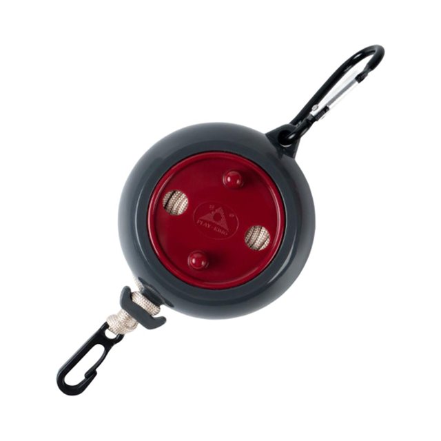 Abbracc Corde à Linge de Camping Portable Corde à Linge Sans Perçage Légère Ajustable Lessive Rouge 8 m