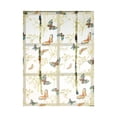 thumbnail image 1 of Pompotops Rod Lift Kitchen And Bathroom Window Curtains, Butterfly Flower Sheer Curtains Clearance, 1 of 7