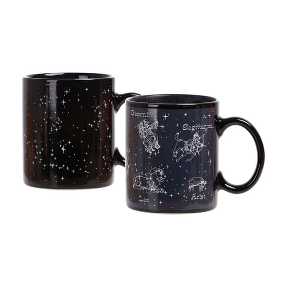 Heat Sensitive Color Changing Mug, Thermochromic Coffee Mug, Magic Reveal Ceramic Cup for Hot Drinks, Novelty Gift for Home and Office^