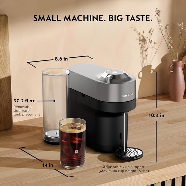 Nespresso Vertuo Pop+ Deluxe Coffee and Espresso Machine by