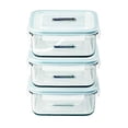 thumbnail image 2 of Glasslock Food-Storage Container with Locking Lids Microwave Safe 6pcs Set Square 17oz/490ml, 2 of 3