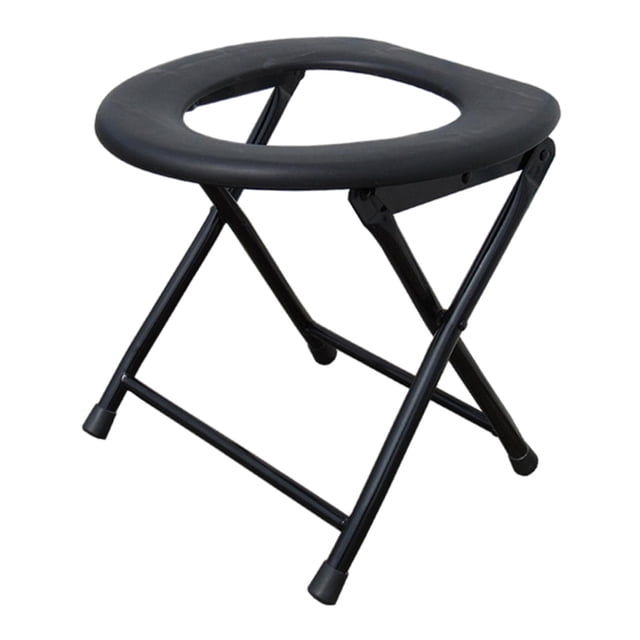 S SERENABLE Portable Camping Toilet Seat Bedside Commodes Multi-Uses for Adults Foldable