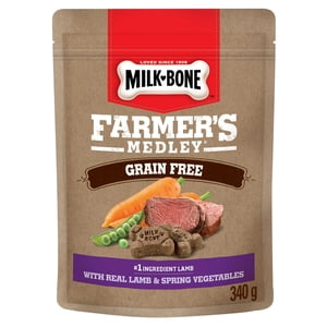 Milk-Bone Farmer's Medley Grain Free Real Lamb & Spring Vegetables Crunchy Dog Treats