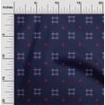 thumbnail image 1 of oneOone Cotton Flex Fabric Check Kasuri Print Fabric BTY 40 Inch Wide, 1 of 4
