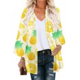 thumbnail image 1 of Nouveaux Hauts pour Femmes 2023 Grande Taille Mode Femme Col Rond T-Shirt Manches Longues Blouse Imprimée Automne Chandail en Molleton Manches Longues pour Femmes, 1 of 5