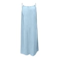 thumbnail image 4 of EGNMCR Robe Longue Ample à Bretelles pour Filles, Mode, Mignonne, Couleur Unie, avec Cordon au Dos, Robe pour Filles, 4 of 9