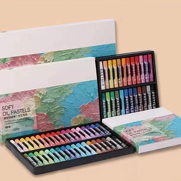 Eoozwa 12 Couleurs Pastels à l'Huile Craies de Cire Doux Pigments Vibrants pour Gribouillage Croquis Projets d'Artisanat et d'Art Ensemble d'Outils de Dessin Non Toxiques Fournitures de Coloriage pour Adultes