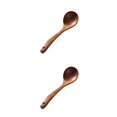 thumbnail image 2 of Baohd Brown Beautiful Texture Wooden Kitchen Utensils Home Cooks Wooden Spoons For Cooking Choose Wood Soup Ladle 2Set, 2 of 6