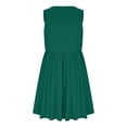 thumbnail image 5 of Pisexur Robes pour Femmes Mode Col en V Sans Manches Mini Robe Tunique Décontractée Robe d'Été Basique Couleur Unie Mode Taille Haute Robe de Plage avec Poches, 5 of 5
