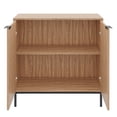 thumbnail image 5 of Nexera Slim 2-Door Storage Accent Cabinet, Light Walnut, 5 of 5